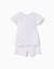 Pyjama en coton côtelé avec motif cœur Blanc 2 - vertbaudet enfant 