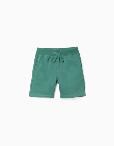 Short en molleton avec cordon de serrage et poches latérales Bleu foncé+Gris clair+Orange sombre+Vert foncé 10 - vertbaudet enfant 