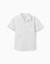 Chemise à manches courtes en coton à rayures b&s Bleu clair 2 - vertbaudet enfant 