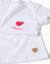 Pyjama en coton à manches courtes et imprimé cœur Blanc 3 - vertbaudet enfant 
