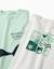 Lot de 2 t-shirts en coton avec imprimés plage Blanc 3 - vertbaudet enfant 