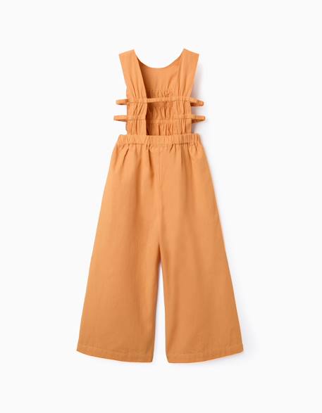 Combinaison sans manches en coton avec ouvertures latérales Jaune foncé 2 - vertbaudet enfant 