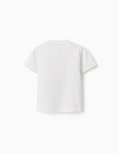 T-shirt en coton avec imprimé spidey Blanc 2 - vertbaudet enfant 
