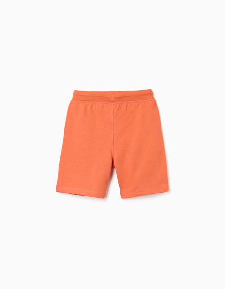 Short en molleton avec cordon de serrage et poches latérales Bleu foncé+Gris clair+Orange sombre+Vert foncé 8 - vertbaudet enfant 