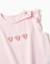 Pyjama en coton avec imprimés cœur et volants Rose clair 3 - vertbaudet enfant 