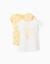Lot de 2 t-shirts en coton avec imprimés d'été Bleu clair+Jaune clair+Rose 5 - vertbaudet enfant 