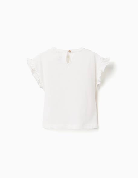 T-shirt en coton avec imprimé fruits et glace Blanc 2 - vertbaudet enfant 