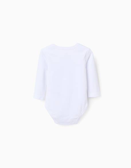 Lot de 4 bodies à emmanchures us Blanc 2 - vertbaudet enfant 