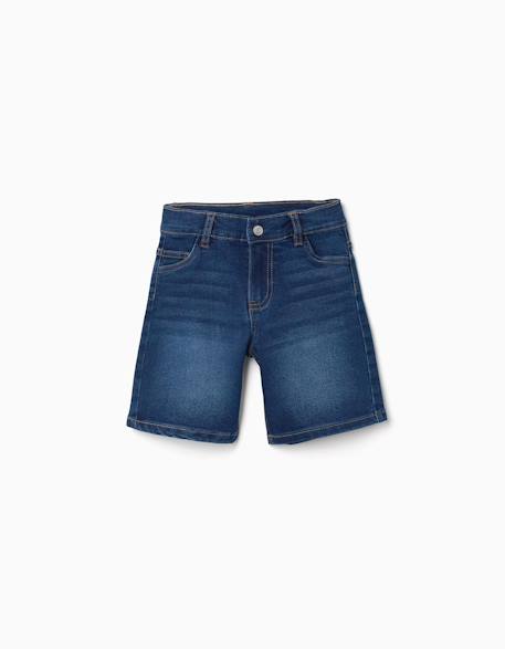 Short en jean midi avec cinq poches Bleu+Bleu foncé 5 - vertbaudet enfant 