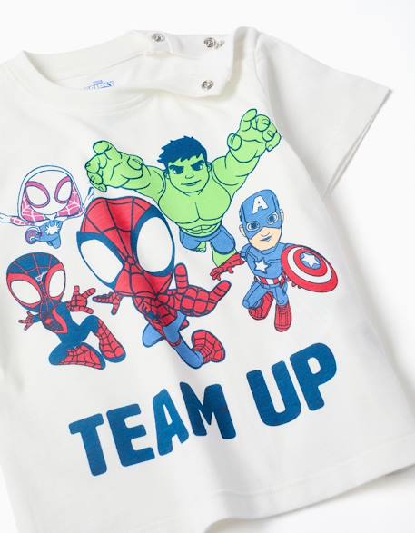 T-shirt + short avec imprimé spidey & friends Bleu foncé 3 - vertbaudet enfant 