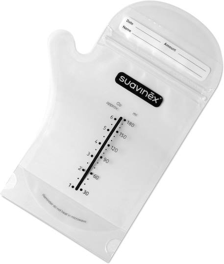 Sachets conservation pour lait maternel avec fermeture zip Transparent 3 - vertbaudet enfant 