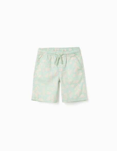 Garçon-Short-Short midi en sergé avec motif plage