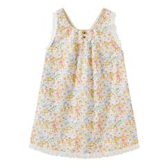 Robe cérémonie  fleurie  à bretelles croisées  anaïs  - vertbaudet enfant