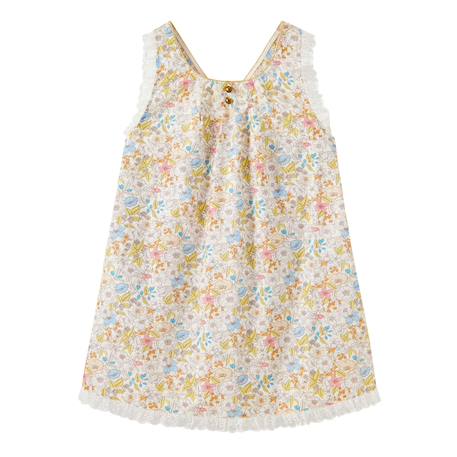 Fille-Robe cérémonie  fleurie  à bretelles croisées  anaïs