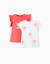 Lot de 2 t-shirts en coton avec imprimé palmiers Bleu clair+Rose 5 - vertbaudet enfant 