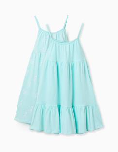 Lot de 2 robes sans manches unies et imprimées  - vertbaudet enfant