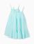 Lot de 2 robes sans manches unies et imprimées Bleu clair+Vert clair 1 - vertbaudet enfant 