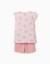 Pyjama en coton avec motif cœur et volants Rose clair 2 - vertbaudet enfant 