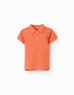Polo en coton, à manches courtes, boutons  - vertbaudet enfant