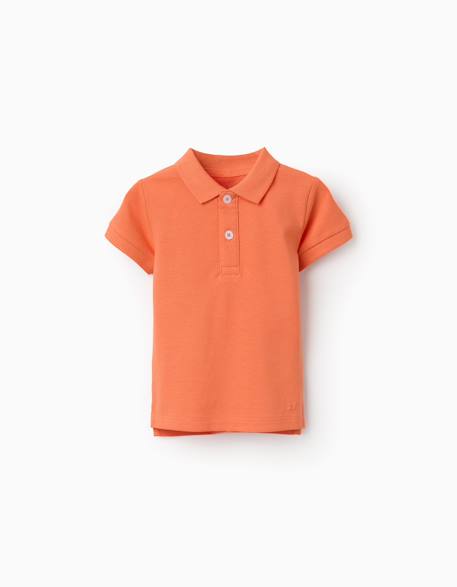 Bébé-Polo en coton, à manches courtes, boutons