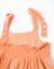 Robe sans manches en coton avec bretelles à volants Orange 3 - vertbaudet enfant 