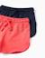 Lot de 2 shorts en coton avec cordon de serrage Rose 3 - vertbaudet enfant 
