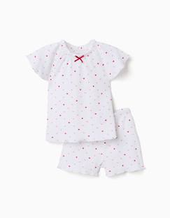 Bébé-Pyjama, surpyjama-Pyjama en coton côtelé avec motif cœur
