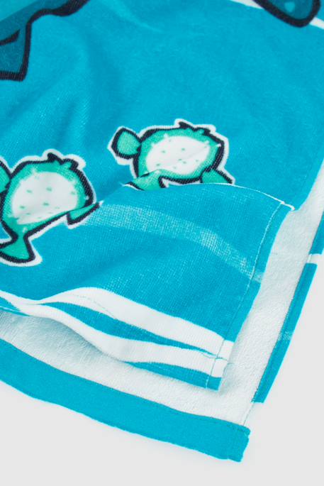 Serviette en coton à capuche requin Bleu 4 - vertbaudet enfant 