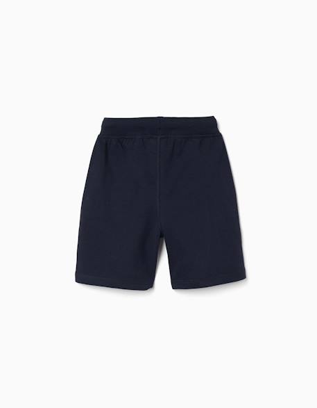 Short en molleton avec cordon de serrage et poches latérales Bleu foncé+Gris clair+Orange sombre+Vert foncé 2 - vertbaudet enfant 