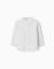 Chemise en coton à rayures et col mao b&s Bleu clair 1 - vertbaudet enfant 