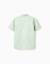 Chemise en coton à manches courtes et motif de plage Vert clair 2 - vertbaudet enfant 
