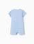 Combishort en coton avec imprimé crocodile Bleu clair 2 - vertbaudet enfant 