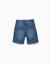 Short en jean midi avec cinq poches Bleu+Bleu foncé 2 - vertbaudet enfant 