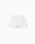 Short en sergé avec poches cargo et taille élastique Blanc+Rose 2 - vertbaudet enfant 
