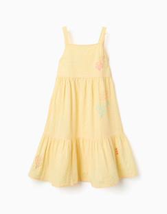 Robe sans manches en coton avec algues brodées  - vertbaudet enfant
