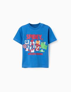 T-shirt en coton avec imprimé spidey & friends  - vertbaudet enfant