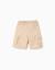 Short en molleton avec poches cargo et cordon de serrage Beige clair+Bleu foncé 2 - vertbaudet enfant 