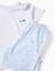 Pyjama en coton à manches courtes et imprimés alligator Blanc 3 - vertbaudet enfant 