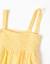 Robe sans manches en coton avec algues brodées Jaune clair 3 - vertbaudet enfant 