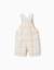 Salopette en coton à carreaux b&s Blanc 2 - vertbaudet enfant 