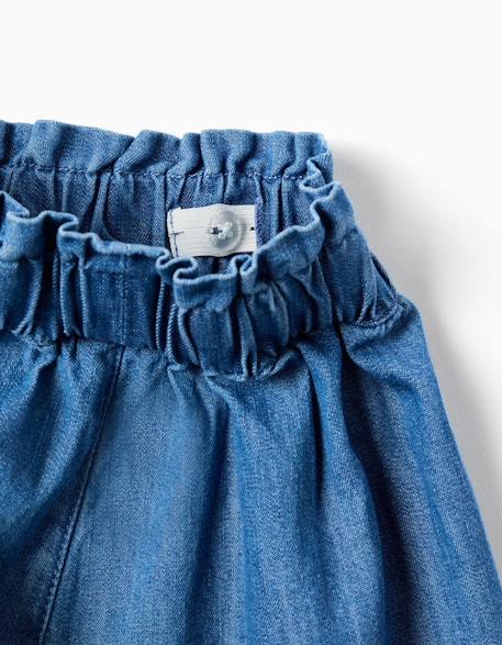 Short en jean avec poches avant Bleu 3 - vertbaudet enfant 