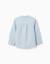 Chemise à manches longues en lin et coton avec col mao Blanc+Bleu clair+Bleu foncé+Jaune clair+Vert 6 - vertbaudet enfant 