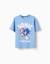 T-shirt en coton avec imprimé sonic sur le devant Bleu clair 1 - vertbaudet enfant 