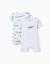 Lot de 2 combishorts en coton avec imprimés crocodiles Multicolore 1 - vertbaudet enfant 