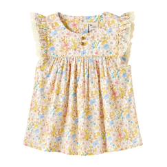 Blouse    fleurie liberty  appoline  - vertbaudet enfant