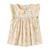 Blouse    fleurie liberty  appoline Jaune pastel rose vert 1 - vertbaudet enfant 