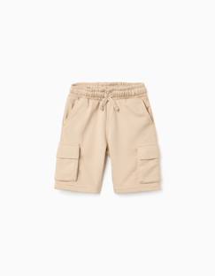 Short en molleton avec poches cargo et cordon de serrage  - vertbaudet enfant