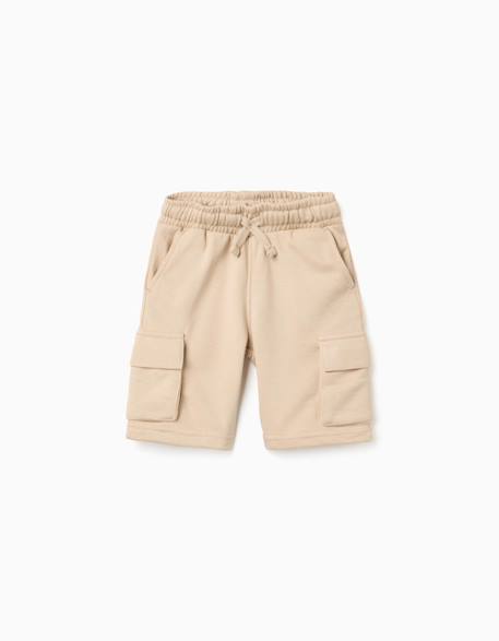 Garçon-Short en molleton avec poches cargo et cordon de serrage