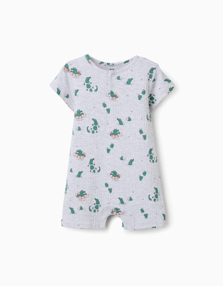Bébé-Combishort côtelé avec motif alligator