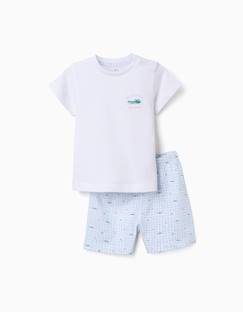 Bébé-Pyjama, surpyjama-Pyjama en coton à manches courtes et imprimés alligator